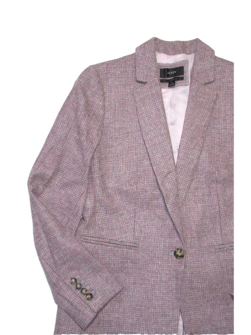 NWT J.Crew Parke Blazer in Gray Camel Pink English Birdseye Twill-Wool Jacket 6 - Picture 5 of 8